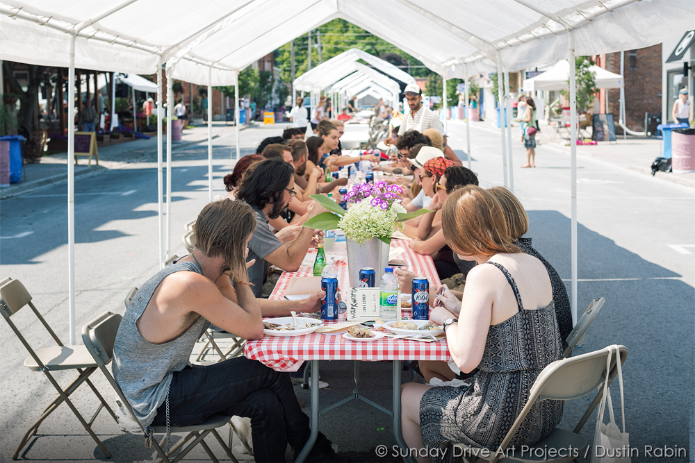 Documentation of The Very Long Lunch by Basil AlZeri, August 2015